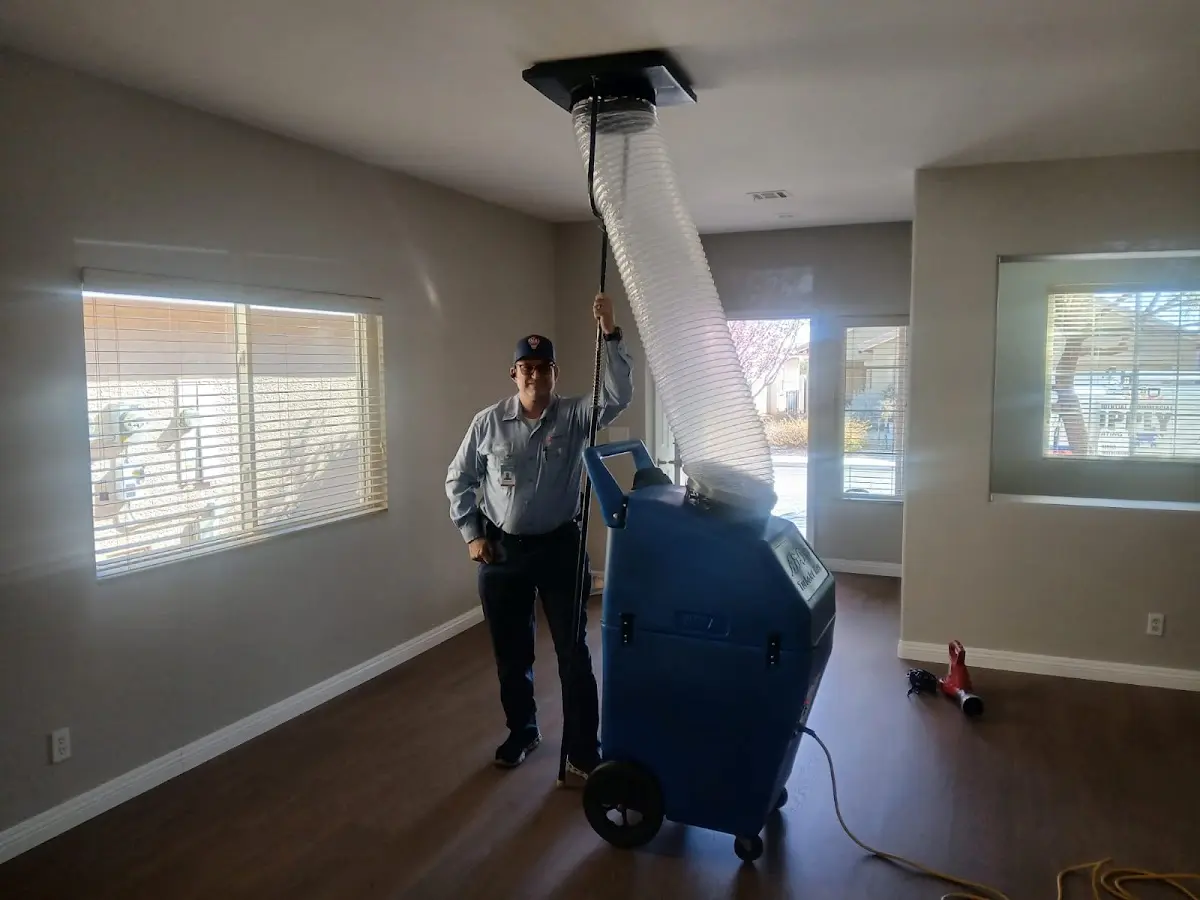 Professional Dryer Vent Cleaning work inside a East Bakersfield home